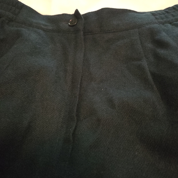 Vintage 80s Sag Harbor 100% Wool Pencil Skirt NWT Hunter Green Pure New Wool 12 - Picture 6 of 13